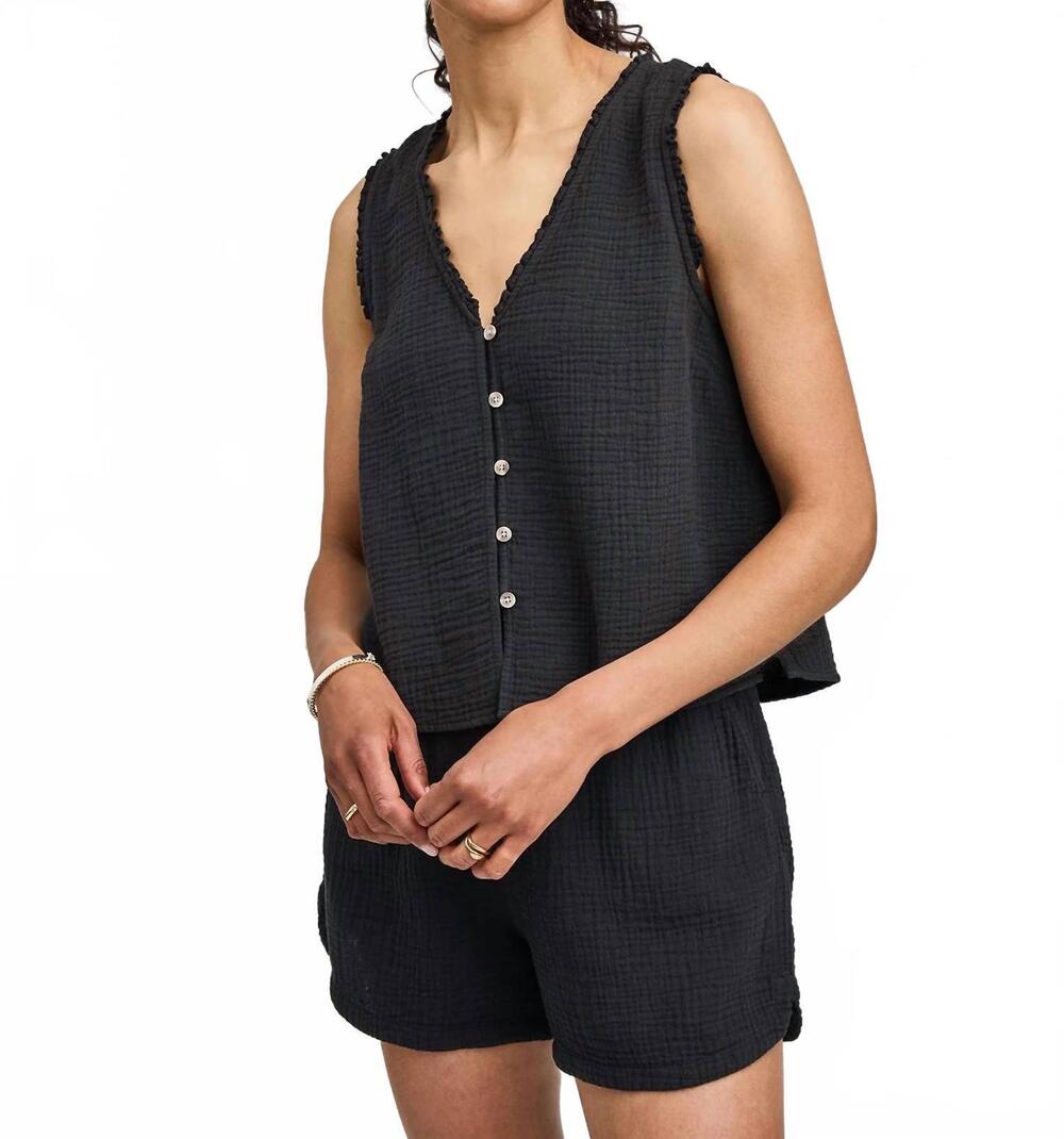 NEW GENTLE FAWN breanna top in black
